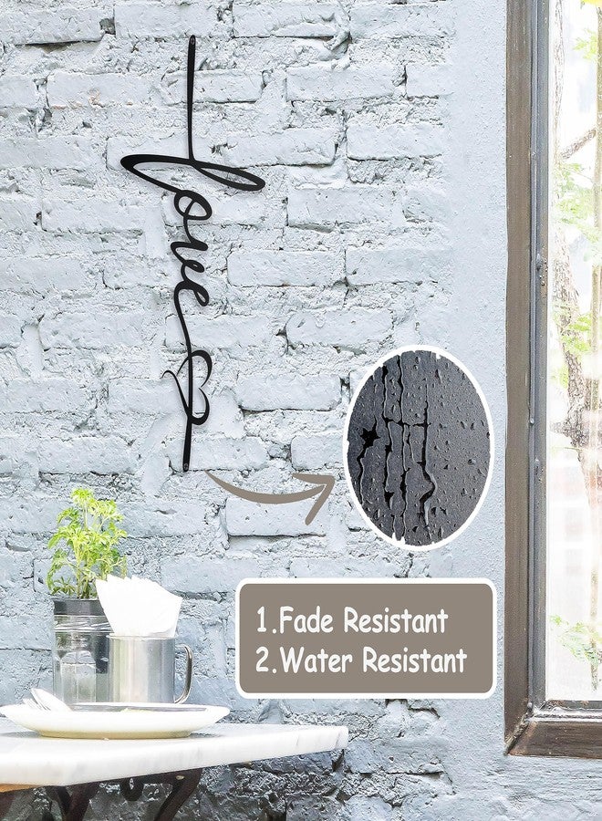 BiaGift Crosses Wall Decor, Love Signs Decor For Home, Metal Cross Wall Decor, Spiritual Hanging Wall Decorations, 7.2 X 15.6 Inch, Black - Image 5